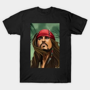 Captain Jack Sparrow Pirates of the Caribbean T-Shirt